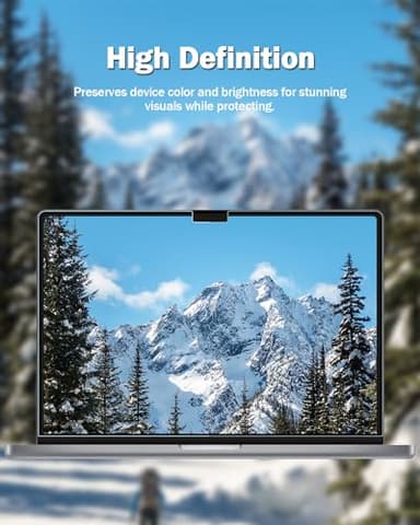 F FORITO 2-Pack Anti Blue Light Matte Screen Protector Compatible with MacBook Air 13.6 inch (2022-2025, M2, M3, M4), Eye Protection Blue Light Blocking & Anti Glare Laptop Screen Protector - Image 5