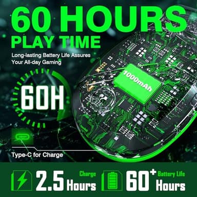 WolfLawS X3 Wireless Gaming Headset for Xbox Series X|S, PS5, PC, Mac, Switch – Bluetooth Headphones with Noise Cancelling Mic, 60H Playtime, Low Latency, Lightweight & Comfortable for Gamers - Image 5