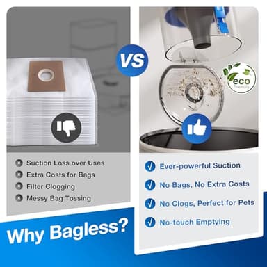 ECOVACS DEEBOT N20 Plus Robot Vacuum and Mop,with Bagless Self Emptying Station,8000Pa Powerful Suction,Anti-Tangle Technology,45-Day Capacity,300 Minutes Runtime,Perfect for Pet Hair - Image 3