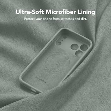 SuydanBox Magnetic for iPhone 17 Pro Case, Compatible with MagSafe, [Full Camera Protection][Screen Protector] Silicone Shockproof Protective Phone Case for iPhone 17 Pro 6.3", Calke Green - Image 5