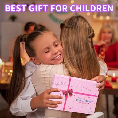 Style Shine 70 Pcs Doll Clothes and Accessories,2 Wedding Gown 6 Fashion Dresses 2 Set Casual Outfits 1 Top 1 Pant Bikini 1 Swimsuit,20 Hanger 10 Shoe 27 Accessories Toys for Girls Kids Birthday Gift - Image 6