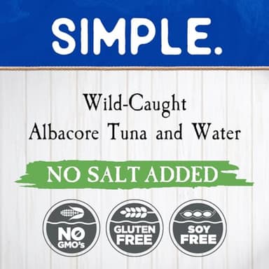 Blue Harbor Fish Co. Wild Albacore Tuna in Water No Salt Added - 3 oz Pouch (Pack of 12) - Image 4