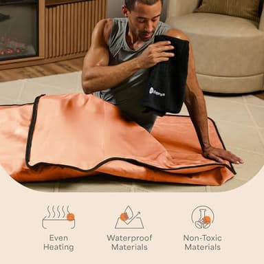 Lifepro RejuvaWrap Infrared Sauna Blanket for Detox & Relaxation – Available in 5 Colors & 3 Models – Portable Far Infrared at Home Sauna for Muscle Relief, Circulation & Recovery – 9 Heat Levels - Image 7
