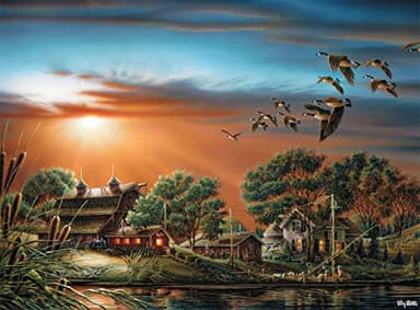 Buffalo Games - Terry Redlin - Lazy Afternoon - 1000 Piece Jigsaw Puzzle for Adults - Challenging Puzzle Perfect for Game Nights - Finished Puzzle Size is 26.75 x 19.75 - Image 2