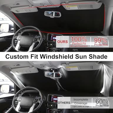Windshield Sun Shade Compatible with Mazda CX-30 2019-2024 2025 2026 CX30 Accessories Foldable Sun Visor Protector Sunshade Blocks Rays & Heat - Image 5