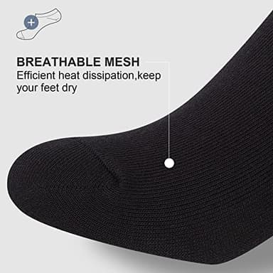 wernies No Show Men Socks, Low Cut Ankle Sock, Men Short Socks Casual Cotton Socks Size 11-13 - Image 3