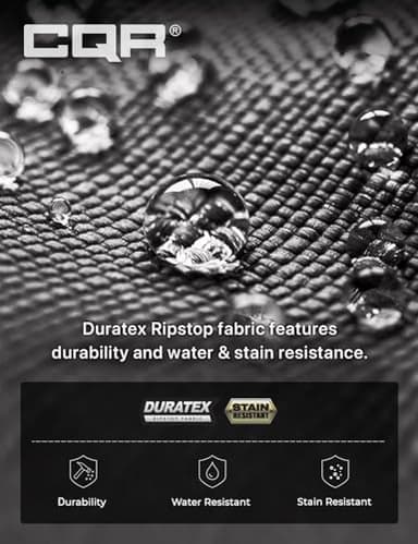 CQR Men's Quick Dry Work Pants, Water Resistant Outdoor Tactical Pants, Lightweight Stretch Cargo Hiking Pants, Frontline Charcoal, 38W x 30L - Image 8