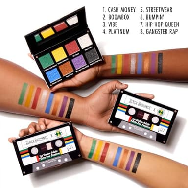 Black Radiance Cross Colours Eyeshadow Palette, Talc-Free, Highly Pigmented Matte, Metallic & Shimmer Shades, Smooth Blendable Formula, Paraben & Cruelty-Free - Volume 1 - Image 3