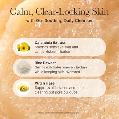 ARENCIA Calendula Rice Mochi Fresh Cleanser - Moisturizing, Brightening & Deep-Cleansing (4.23oz) - Image 5