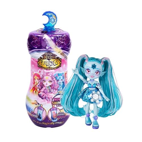 Magic Mixies Pixlings Shimmerverse Series, Create & Mix Magic Potion to Magically Reveal Marena The Ice Mermaid, This Beautiful 6.5" Shimmerverse Pixling Fashion Doll Appears Inside The Potion Bottle - Image 1