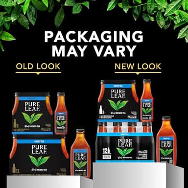 Pure Leaf Iced Tea, Unsweetened Lemon, Real Brewed Tea, Zero Sugar & Zero Calories, 18.5 Fl Oz Bottles (Pack of 12) - Image 3