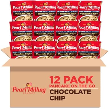 Pearl Milling Company Pancake Cups, Chocolate Chip, 2.11oz Cups (12 Pack) - Image 1