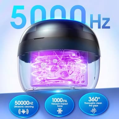 FSA HSA Approved Ultrasonic Retainer Cleaner, 250ML Retainer Cleaner Machine for Dentures, Mouth Guards, Braces, Toothbrush Heads, Jewelry, Ring, 50kHz Digital ultrasonic Cleaner with 4 Modes - Image 4