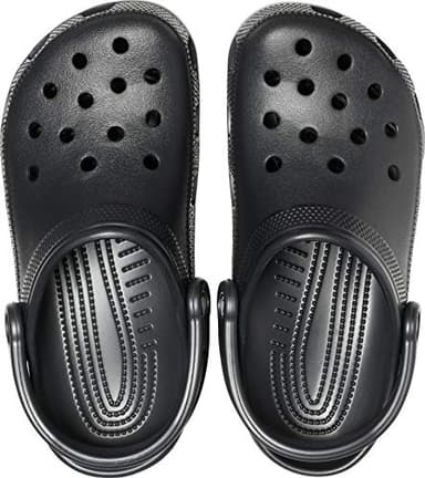 Crocs Unisex-Adult Classic Clog, Clogs for Women and Men, Black, 8 Women/6 Men - Image 3