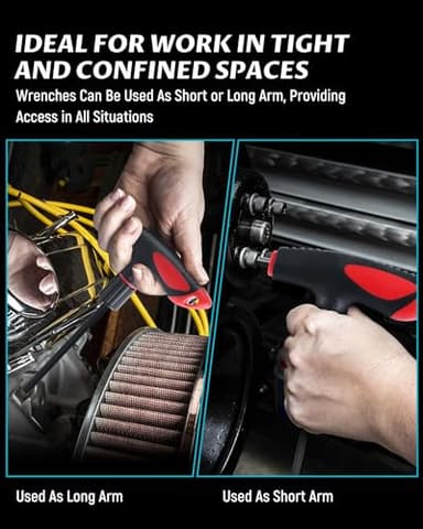 Lichamp T Handle Allen Wrench Set SAE, 8 Piece Heavy Duty Standard Long Tee Handle Allen Hex Key Set, 5/64-3/8 inch - Image 4