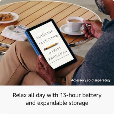 Amazon Fire HD 10 tablet (newest model) built for relaxation, 10.1" vibrant Full HD screen, octa-core processor, 3 GB RAM, 32 GB, Ocean - Image 4