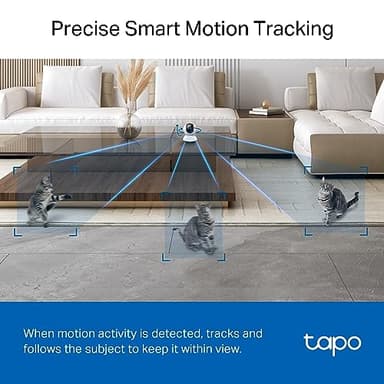 TP-Link Tapo 2K QHD Pan/Tilt Security Camera for Pet Camera, Baby Monitor, Motion Detection, Motion Tracking, 2-Way Audio, Night Vision, Cloud &SD Card Storage, Works w/Alexa & Google Home(Tapo C220) - Image 6