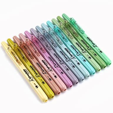 WRITECH Retractable Highlighters Assorted Colors: Chisel Tip Click Aesthetic Highlighter Marker Pens Pack Multi Colored Ink No Bleed Smear for Highlighting Journaling (12ct Neutral) - Image 7