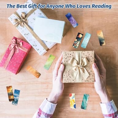 48 Pieces Magnetic Bookmarks Magnet Page Markers - Book Marks for Reading Women & Men with Storage Boxes - Cute Magnet Bookmark Clips for Reading Pleasure - Image 7