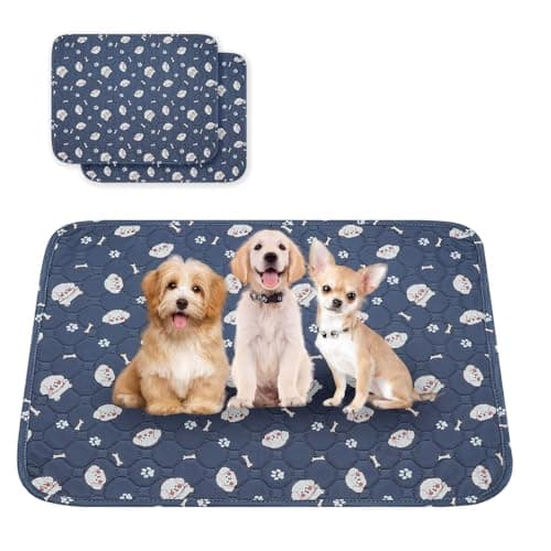 SweetBin Washable Dog Pee Pads, 2-Pack Absorbent Reusable Puppy Pads, Machine Washable, Soft and Non-Slip, Waterproof and Leak-Proof Training Mats, Perfect for Crate, Sofa, Playpen, Bed - Image 1
