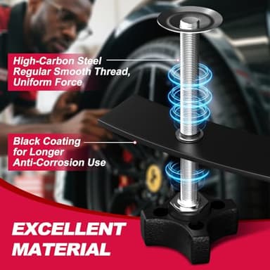 Brake Caliper Compression Tool, Heavy Duty Brake Pad Spreader Tool, caliper piston compressor tool for Compressing Inner Pad, Disc Brake Pad Spreader Tool Suitable for Most Cars and Light Trucks - Image 4