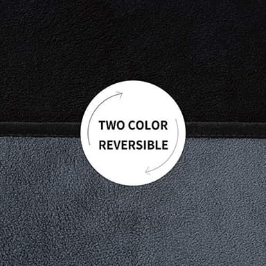 Softan Waterproof 100% Leak Proof Blanket for Baby Adults Pets Dogs Cats, Pee Proof, 3 Layer Protector for Bed, Sofa Couch and Other Furniture, 90"x90", Charcoal | Black, Reversible Lightweight - Image 5