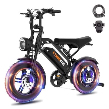 Tamobyke T16 Electric Bike for Teens & Childs, 1000W Motor 48V15.6Ah Removable Battery, 30MPH Off-Road Electric Bicycle,16"Fat Tire Ebike for Kids, 7-Speed,Dual Hydraulic Brakes, Fits Riders 5'0"-5'7" - Image 1