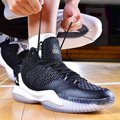 Peak High Top Mens Basketball Shoes Streetball Master Breathable Non Slip Outdoor Sneakers Cushioning Workout Shoes for Fitness - Image 7