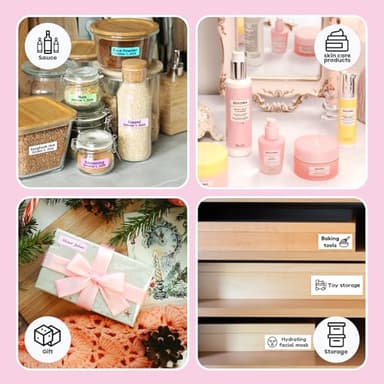 Mini Label Printer - Portable Bluetooth Label Maker Machine with Tape, HP4 Sticker Maker for Kitchen Storage, Home Organization - Image 5