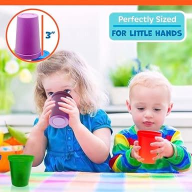 Skoolzy Rainbow Stacking Cups 6 Piece Set - Color Sorting Toys for Toddlers Primary Matching Fine Motor Skills Color Recognition for Montessori Preschoolers Toddler Activities Primary for Kids - Image 4