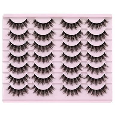 14 Pairs Wispy Mink Lashes False Eye Lashes Natural Look 5D Volume 16mm Fake Eyelashes Pack by TNFVLONEINS - Image 7