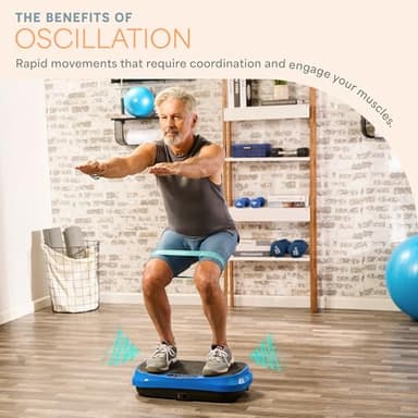 Lifepro Waver Mini Vibration Plate for Lymphatic Drainage – Whole Body Vibrating Platform Exercise Machine for Muscle Toning & Recovery with Remote & Resistance Bands, Max Load 260 lb - Image 4