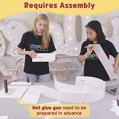 imprsv Marquee Numbers Large 60th-Birthday Decorations: 4FT Light Up Numbers 60 Years Old Birthday Decor for Men Women Big Sign Party Anniversary Cardboard Backdrop Mosaic Balloon Signs Blocks - Image 3