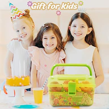 VERTOY Flower Garden Building Toy Set for 3, 4, 5, 6 Year Old Girls, STEM Educational Activity Games and Girls Birthday Gift for Age 3+ yr Toddlers and Kids, 143 pcs - Image 6
