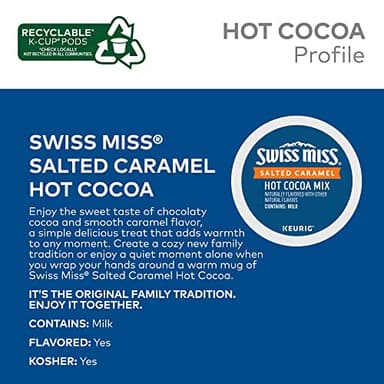 Swiss Miss Salted Caramel Hot Cocoa, Keurig Single Serve K-Cup Pods, 10 Count (Packs of 6) - Image 3