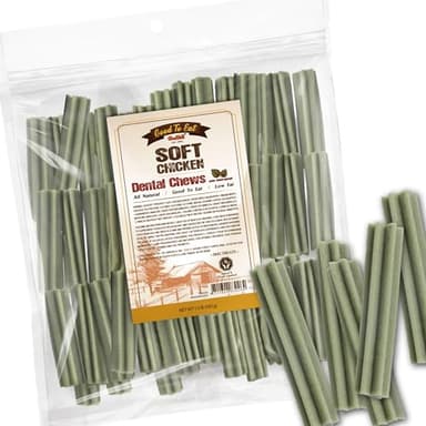 Gootoe Soft Chicken Dental Chews with Chlorophyll 1.5 lb, All Natural, Grain-Free, High-Protein, Healthy & Easily Digestible, Soft Texture, Resealable - Image 1