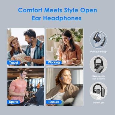 MWIRB AI Translation Earbuds Real Time, 144 Language Translator Earbuds for iPhone and Android 3-in-1 Translation Headphones Translating Device for Travel Business Learning with Charging Case(Black) - Image 7