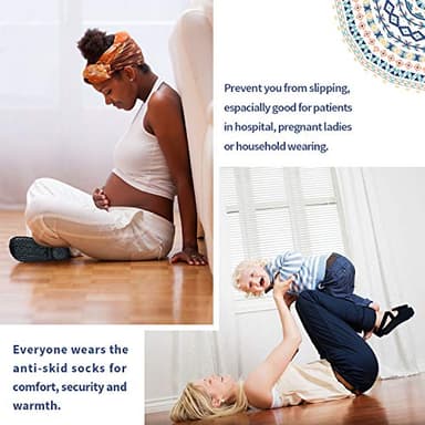 Ozaiic Yoga Socks for Women Non-Slip Grips & Straps, Ideal for Pilates, Pure Barre, Ballet, Dance, Barefoot Workout - Image 3