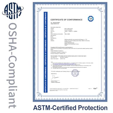 GUSAYEX Steel Toe Boots for Men Safety Shoes Work Boots Lightweight Work Shoes Breathable Steel Toe Sneakers Comfortable Industry Construction Fashionable Safety Boot for Men - Image 7