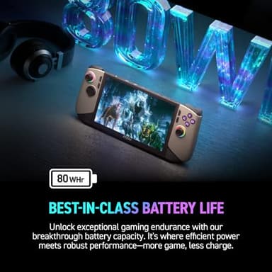 MSI Claw PC Gaming Handheld: Intel Ultra 7-258V, 8" FHD 120Hz Display, 32GB LPDDR5, 1TB NVMe SSD, MicroSD Card Reader, Thunderbolt 4, Win 11 Home: Black 8 AI+ A2VM-001US - Image 6