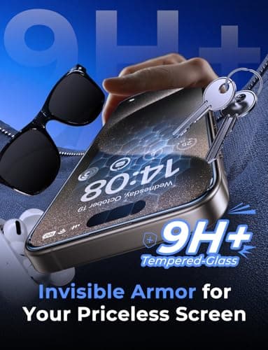 MAGIC JOHN 2 Pack for iPhone 15 Pro Max 6.7 inch Tempered Glass Screen Protector, Auto Dust-Elimination Installation, Bubble Free, Dynamic Island Compatible, HD Clear, Easy Installation - Image 4