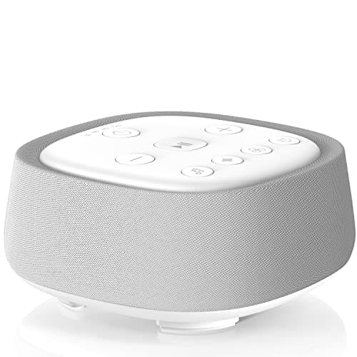 Rechargeable White Noise Machine with 28 Smoothing Sounds, Portable Sound Machine for Baby Kids Adult Sleeping, Auto-Off Timer, 32 levles of Volume Noise Machine Therapy for Home, Office, Travel - Image 1
