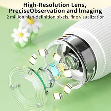Crspexil Microscope, Digital Microscope,Holding Magnifying Glasses，2’’ IPS,2 MP,4 Zoom Buttons,1000x Magnification,Observe Circuit Boards/Plants/Coins/Hair/Insects,Christmas,Birthday,Edu Gifts. - Image 2