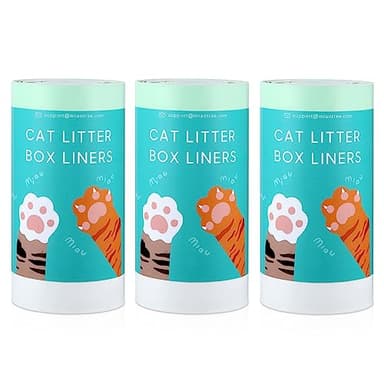60 Count Self-Cleaning Cat Litter Box Liners Bag Fit For MW-SC01/MW-SC02/MW-LR01, Drawstring Heavy Duty Pet Litter Receptacles Bags Compatible with Automatic Cat Litter Box-18" * 12" - Image 7