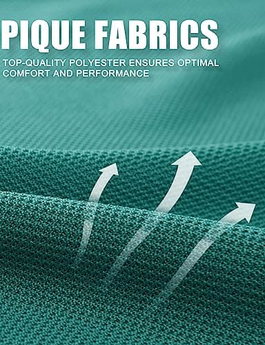 MAGCOMSEN Mens Polo T Shirts Short Sleeve Collared Work Shirt Dry Fit Tennis Top Moisture Wicking Shirt Grey Green S - Image 7