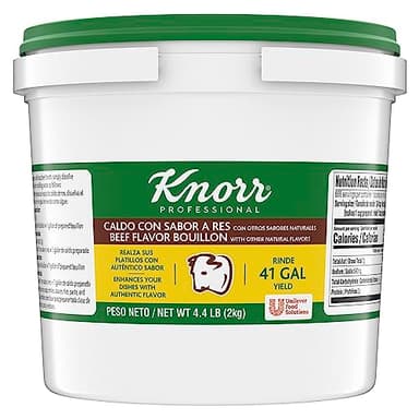Knorr Professional Caldo de Res, Beef Bouillon with Beef Flavor Granulated Base, Bouillon as a Base, Marinade, Flavor Enhancer, Shelf Stable Convenience, 0g Trans Fat, 4.4 lbs (Pack of 1) - Image 1