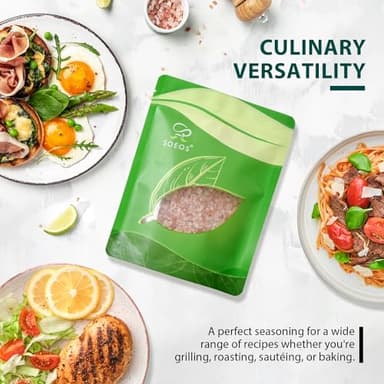 Soeos Himalayan Pink Salt, Coarse Grain, 16 Oz (1 Pound), Pink Himalayan Sea Salt for Grinder Refill - Image 4