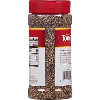 Tone's Restaurant Black Pepper, 8.00 Ounce (Pack of 6) - Image 2