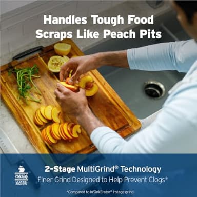 InSinkErator Power .75HP, 3/4 HP Garbage Disposal, Power Series EZ Connect Continuous Feed Food Waste Disposer, Black - Image 4