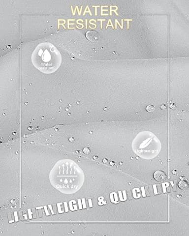 33,000ft Men's Golf Pants Slim Fit with 5 Pockets Stretch Quick Dry Lightweight UPF 50+ Work Dress Pants Sliver Grey - Image 2